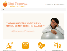 Tablet Screenshot of just-personal.nl